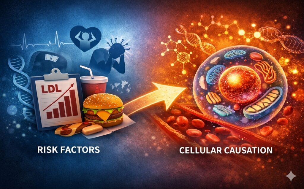 Illustration of lifestyle disease causation.