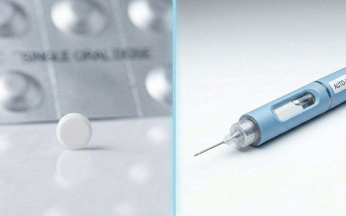 oral vs injectables new A GLP tablet alongside a GLP1 injectable