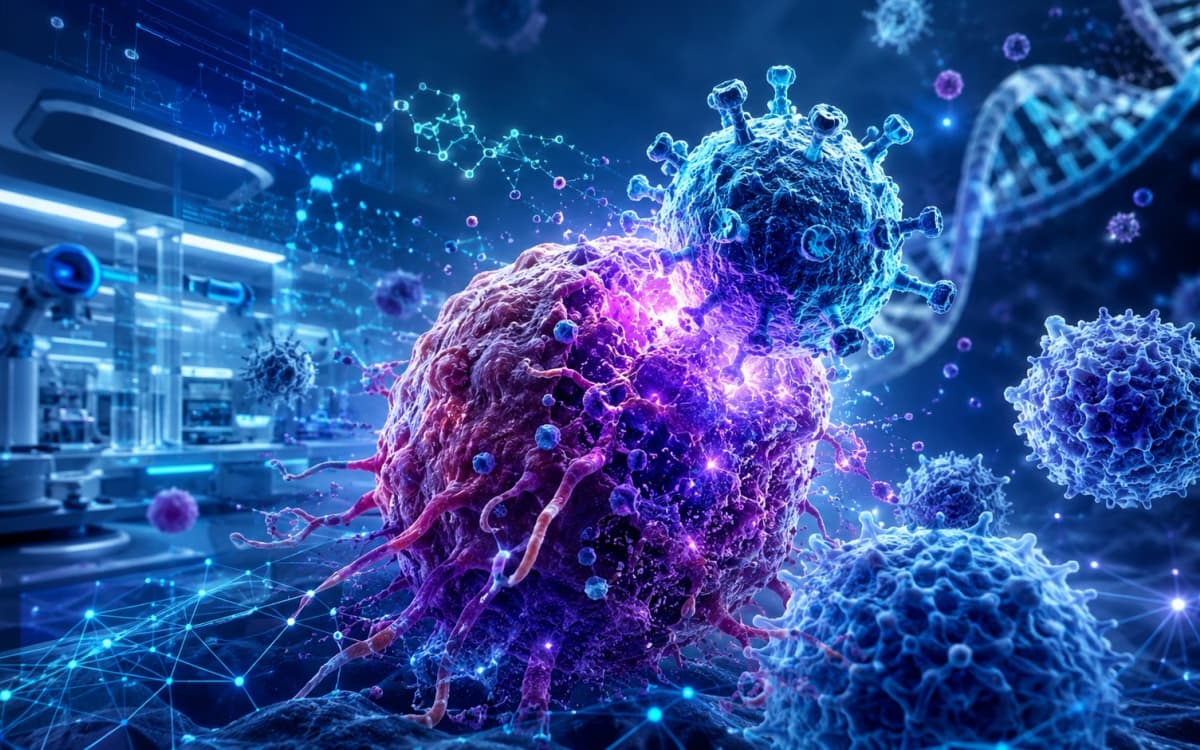 Oncolytic virus development targeting cancer cells with DNA strands in digital laboratory environment